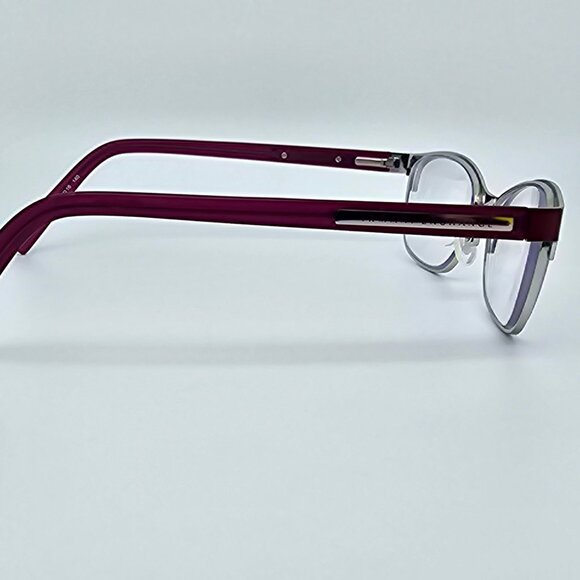 *SOLD* Armani Exchange AX1010 6050 Satin Berry Jam Silver Eyeglasses Frame - Picture 5 of 12